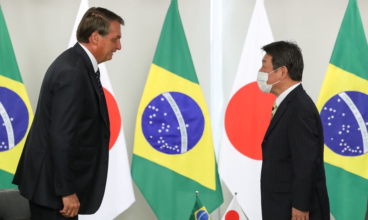 Presidente recebeu a visita de ministro japonês