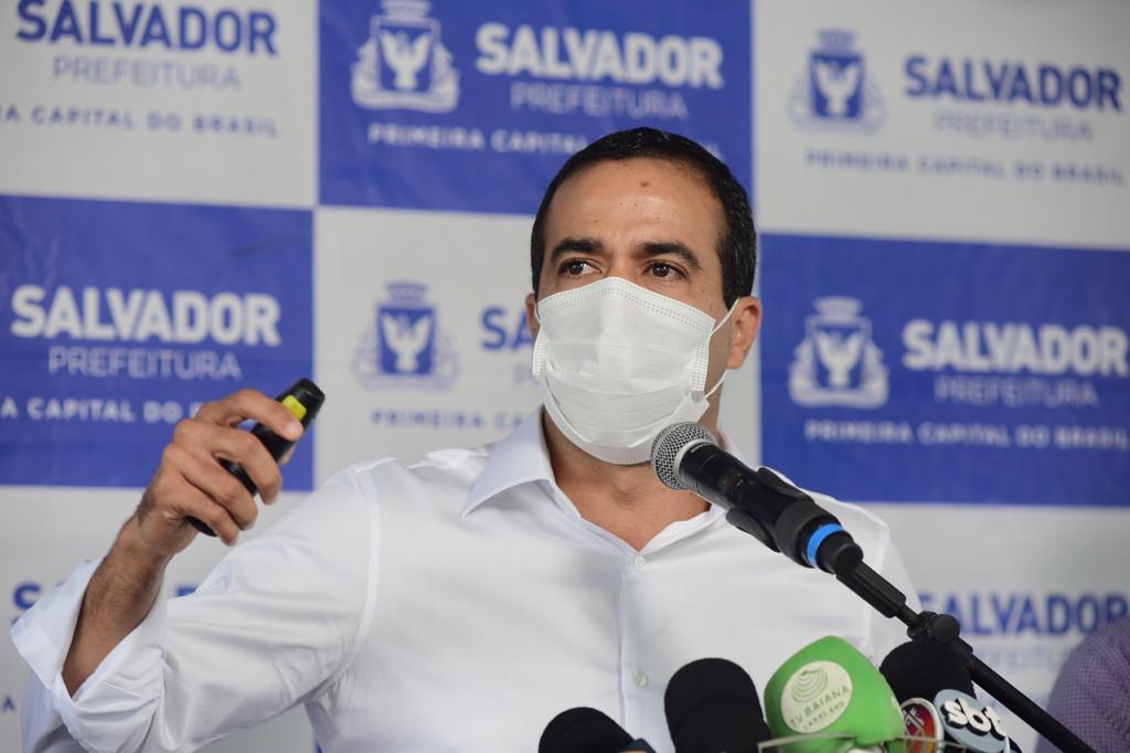 Na imagem, o prefeito de Salvador, Bruno Reis, do Democratas