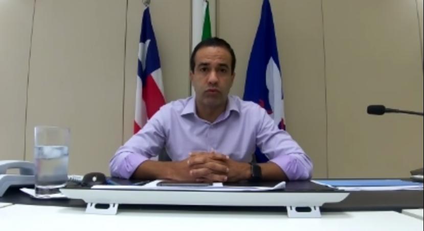 Na imagem, o prefeito de Salvador, Bruno Reis, do Democratas