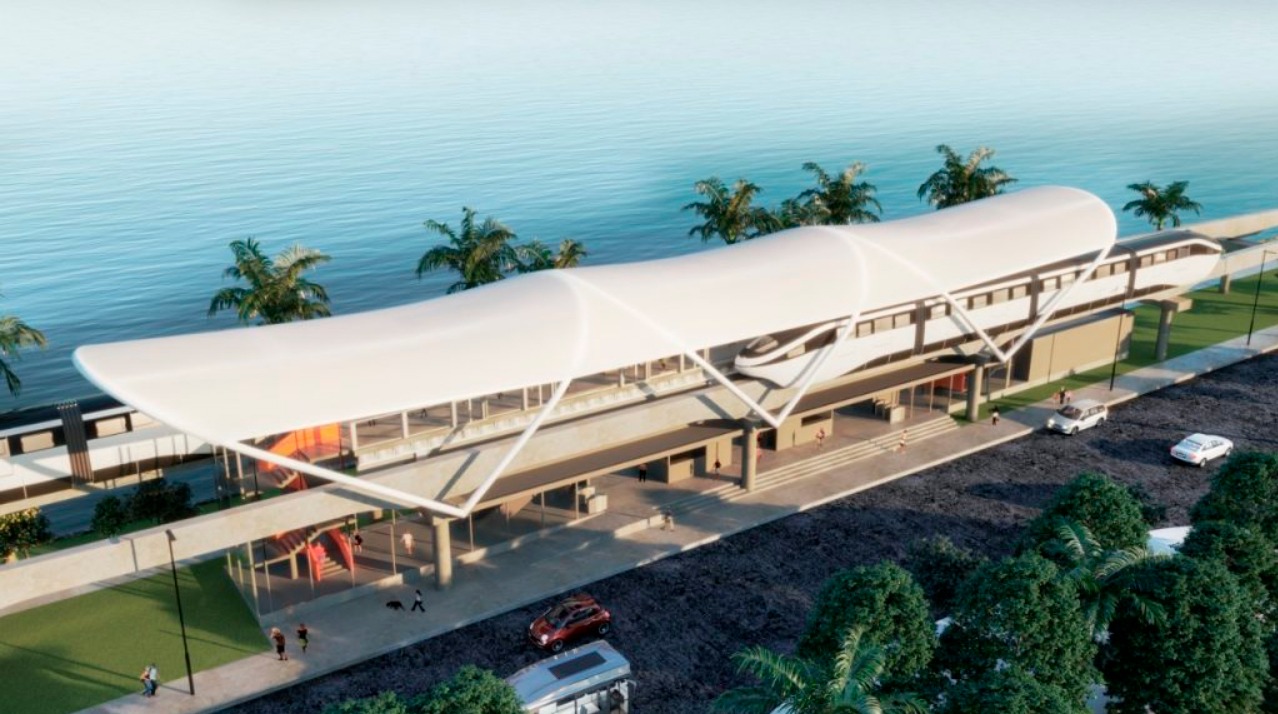 A implantação do VLT é realizada pelo Governo do Estado em parceria com a empresa Metrogreen Skyrail