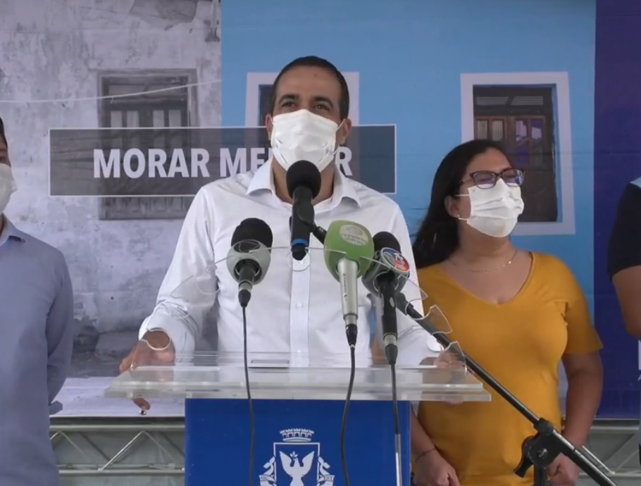 Na imagem, o prefeito de Salvador, Bruno Reis, do Democratas Na imagem, o prefeito de Salvador, Bruno Reis, do Democratas