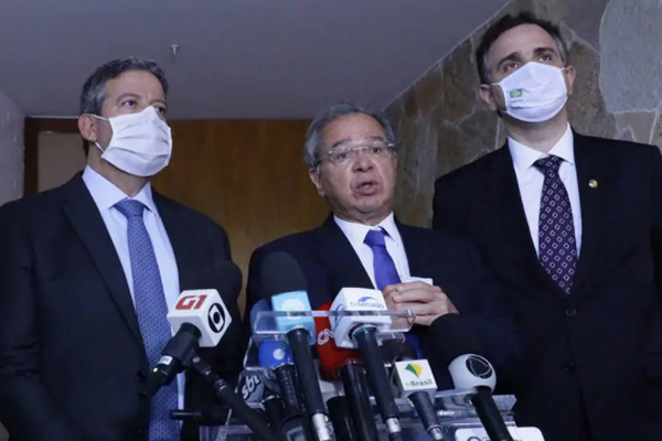 Arthur Lira, Paulo Guedes e Rodrigo Pacheco