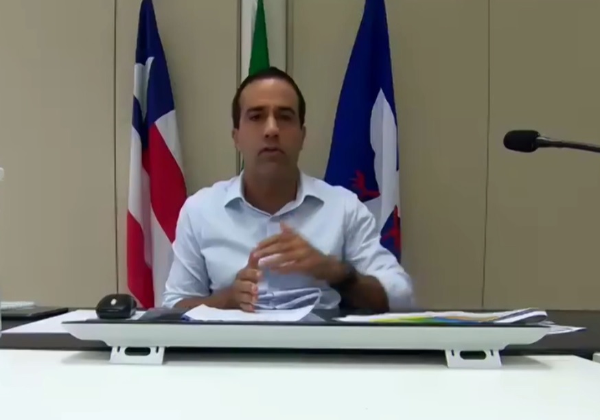 Na imagem, o prefeito de Salvador, Bruno Reis, do Democratas