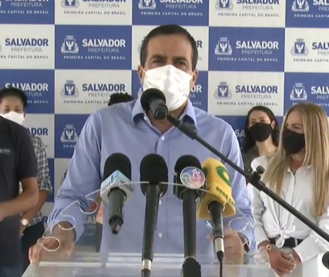 Na imagem, o prefeito de Salvador, Bruno Reis, do Democratas Na imagem, o prefeito de Salvador, Bruno Reis, do Democratas