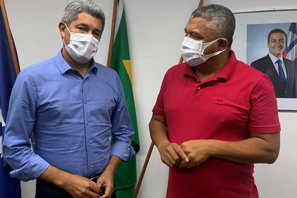 O secretário estadual de Educação e o deputado federal Valmir Assunção