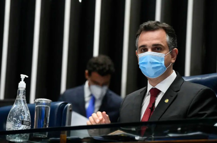 O presidente do Senado, Rodrigo Pacheco (DEM-MG)