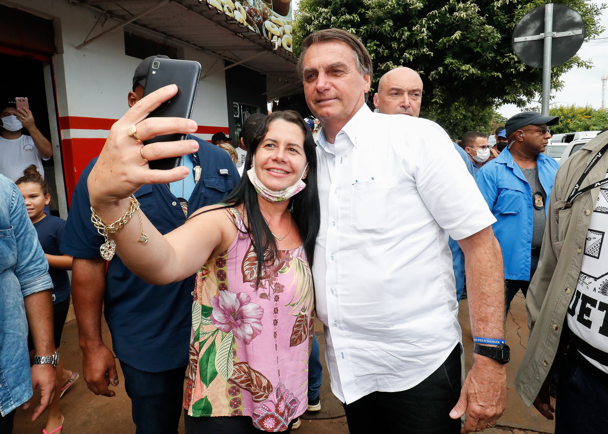 Presidente da República durante inauguração 