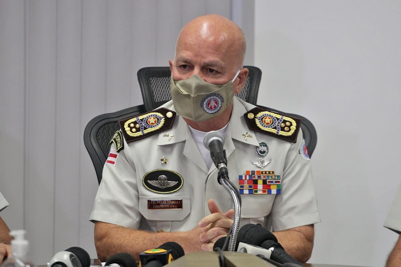 Comandante-geral da PM, Paulo Coutinho, sem o qual a situação poderia ser pior Comandante-geral da PM, Paulo Coutinho, sem o qual a situação poderia ser pior
