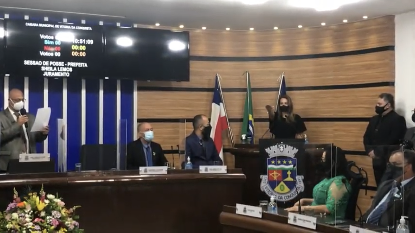 Sheila Lemos toma posse em Vitória da Conquista Sheila Lemos toma posse em Vitória da Conquista