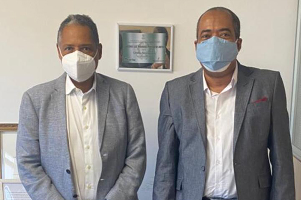 O deputado federal Antonio Brito (PSD-BA) e o vereador de Salvador  Dr. José Antonio (PTB)