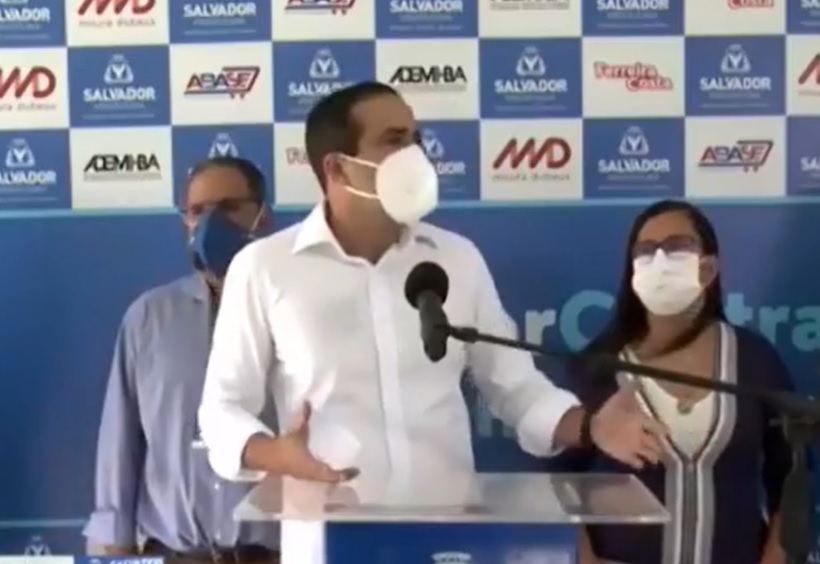 Na imagem, o prefeito de Salvador, Bruno Reis, do Democratas