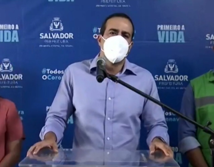 Na imagem, o prefeito de Salvador, Bruno Reis, do Democratas Na imagem, o prefeito de Salvador, Bruno Reis, do Democratas