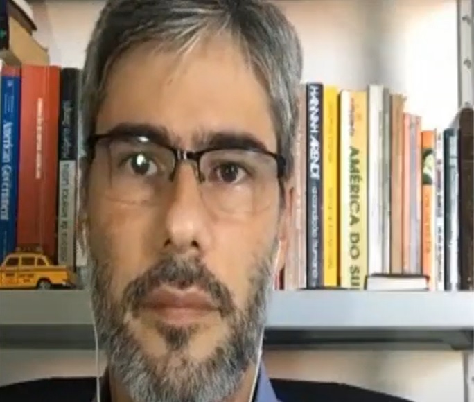 Na imagem, o analista e professor de Ciências Políticas e Relações Internacionais, Felippe Ramos