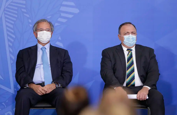 Paulo Guedes e Eduardo Pazuello
