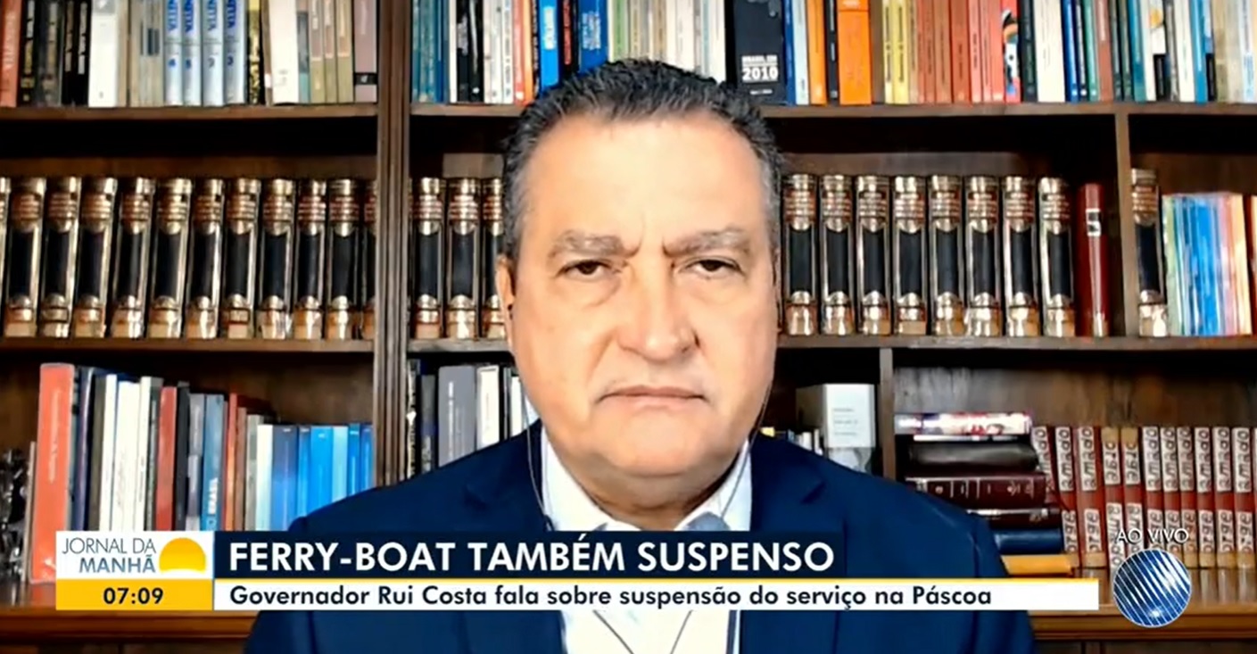 Na imagem, o governador Rui Costa, do PT