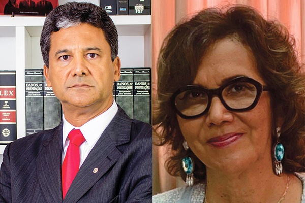O advogado Vivaldo Amara e a juíza Nartir Dantas Weber O advogado Vivaldo Amara e a juíza Nartir Dantas Weber