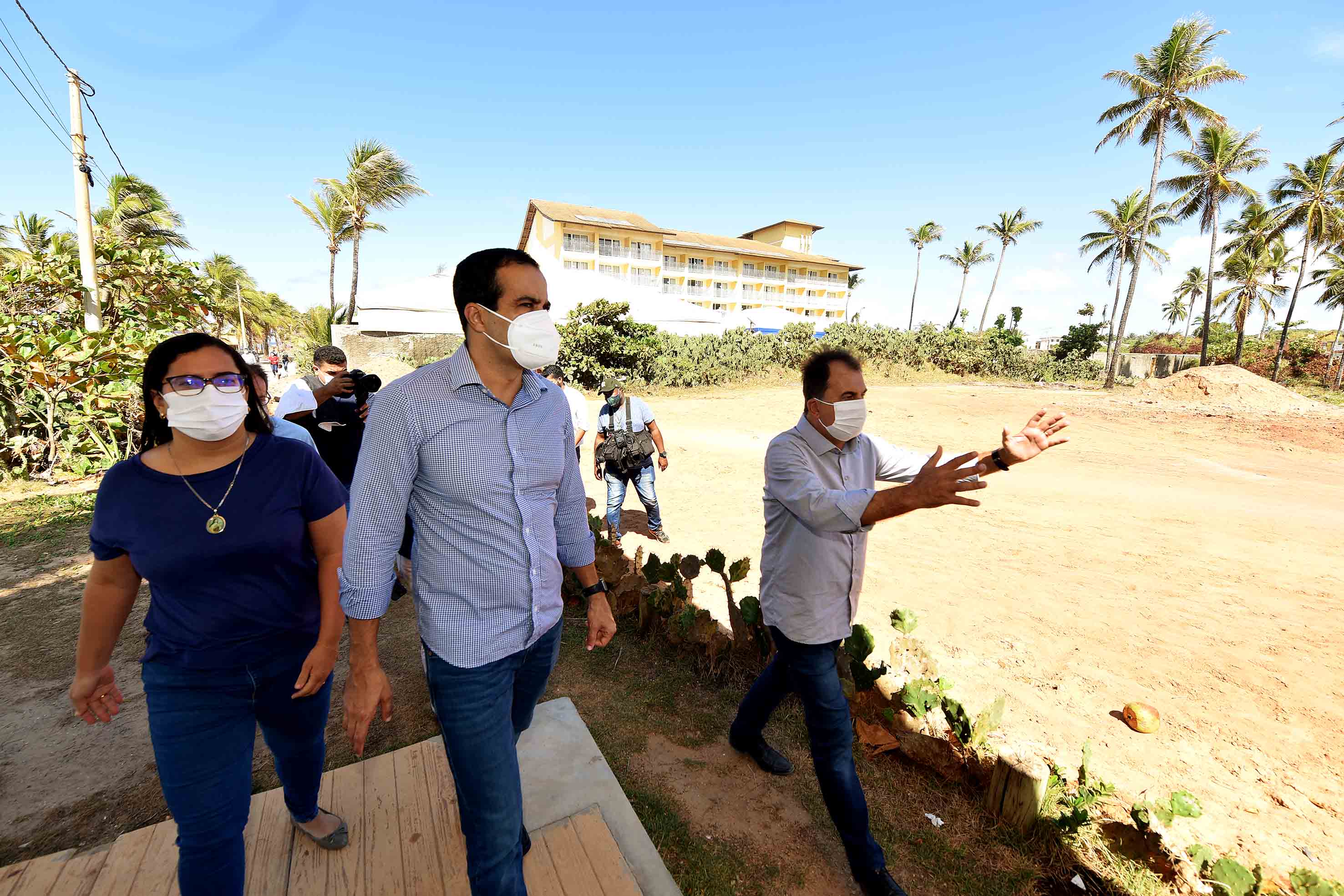 Vistoria contou com a participação do prefeito Burno Reis