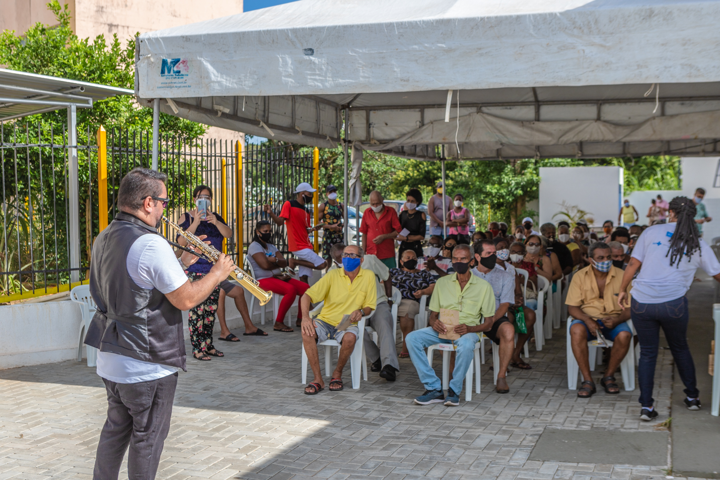 A iniciativa foi do próprio DJ, que também é agente comunitário de saúde A iniciativa foi do próprio DJ, que também é agente comunitário de saúde