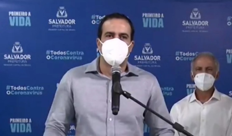 Na imagem, o prefeito de Salvador, Bruno Reis, do Democratas Na imagem, o prefeito de Salvador, Bruno Reis, do Democratas