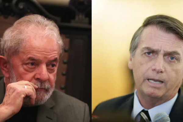 Lula e Jair Bolsonaro