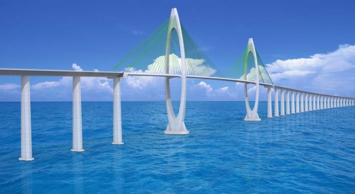 Maquete ponte Salvador-Itaparica Maquete ponte Salvador-Itaparica