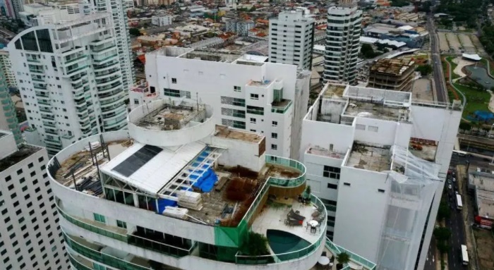Secretaria disse que a obra no Edifício Aquarius não possui alvará de construção 