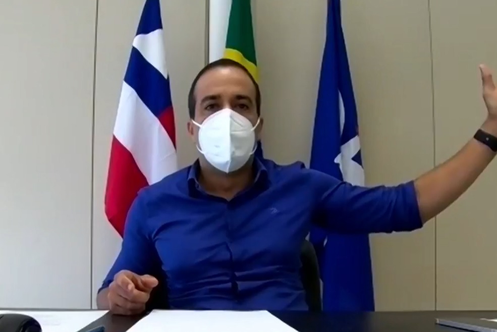 Na imagem, o prefeito de Salvador, Bruno Reis, do Democratas Na imagem, o prefeito de Salvador, Bruno Reis, do Democratas