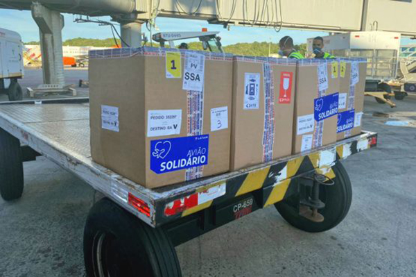 Previsão é que a carga enviada pelo Ministério da Saúde chegue ao aeroporto de Salvador nesta sexta-feira