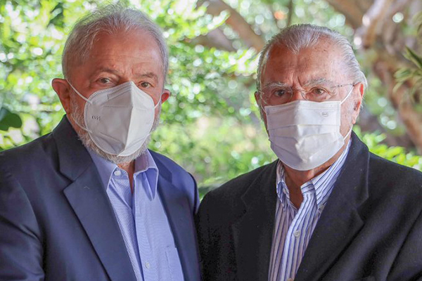 Os ex-presidentes Lula e Sarney Os ex-presidentes Lula e Sarney