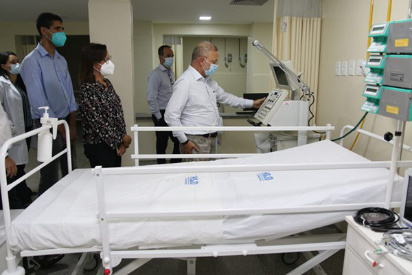O secretário da Saúde do Estado, Fábio Vilas-Boas, esteve na cidade para inspecionar as instalações na unidade O secretário da Saúde do Estado, Fábio Vilas-Boas, esteve na cidade para inspecionar as instalações na unidade
