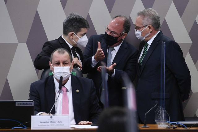 CPI da Covid em sessão hoje CPI da Covid em sessão hoje