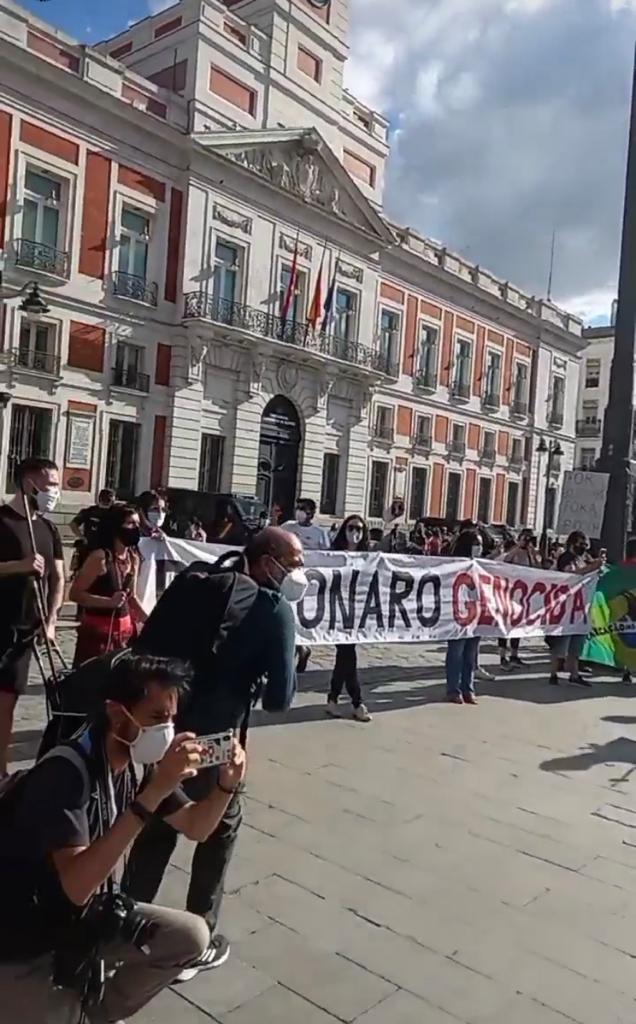 Ato também aconteceu em Madrid, na Espanha