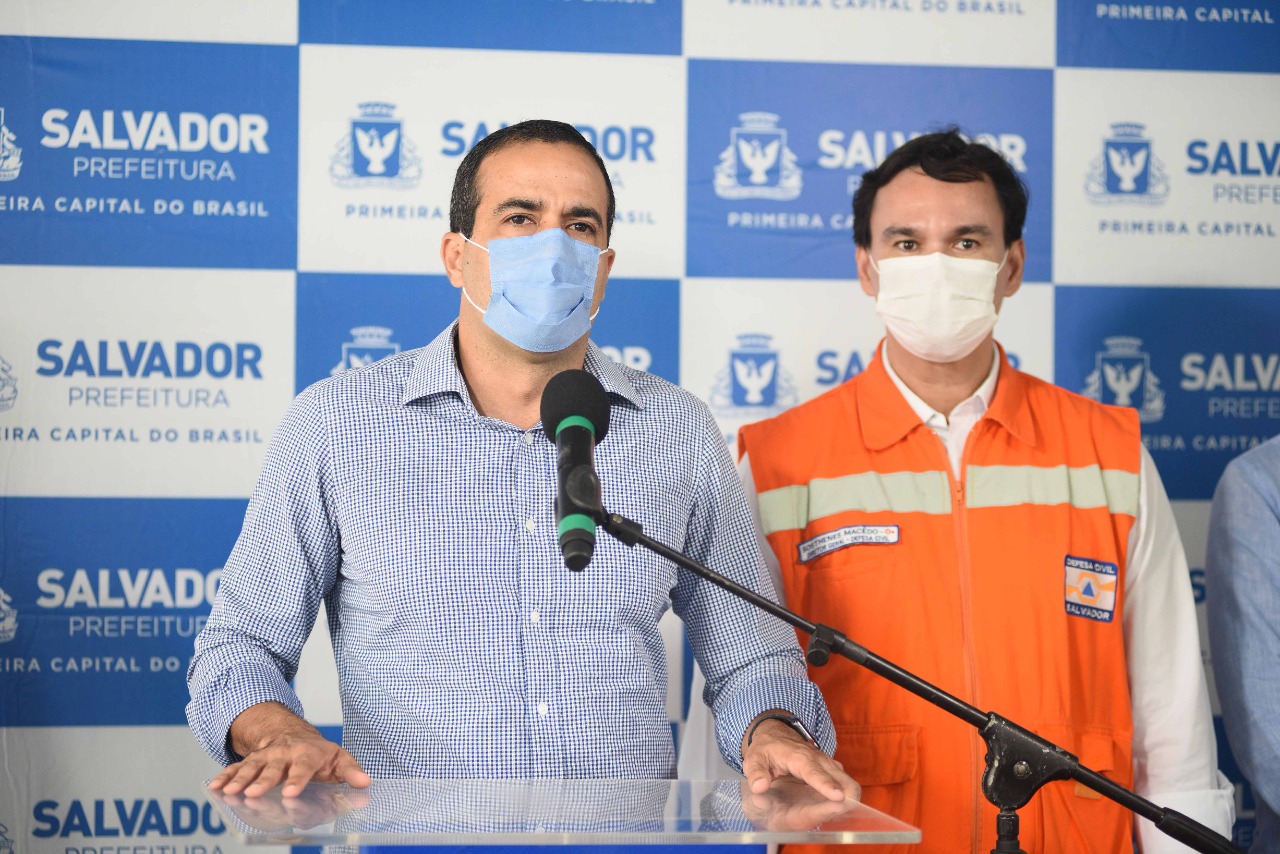 A intervenção foi entregue pelo prefeito Bruno Reis e pelo diretor-geral da Defesa Civil de Salvador (Codesal), Sosthenes Macêdo A intervenção foi entregue pelo prefeito Bruno Reis e pelo diretor-geral da Defesa Civil de Salvador (Codesal), Sosthenes Macêdo
