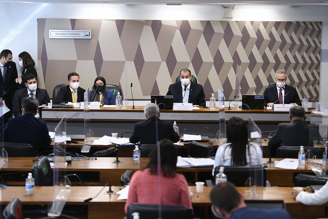 Salão onde a CPI da Covid tem se reunido e colhido informações sobre os bastidores do 'enfrentamento' da Covid no Brasil