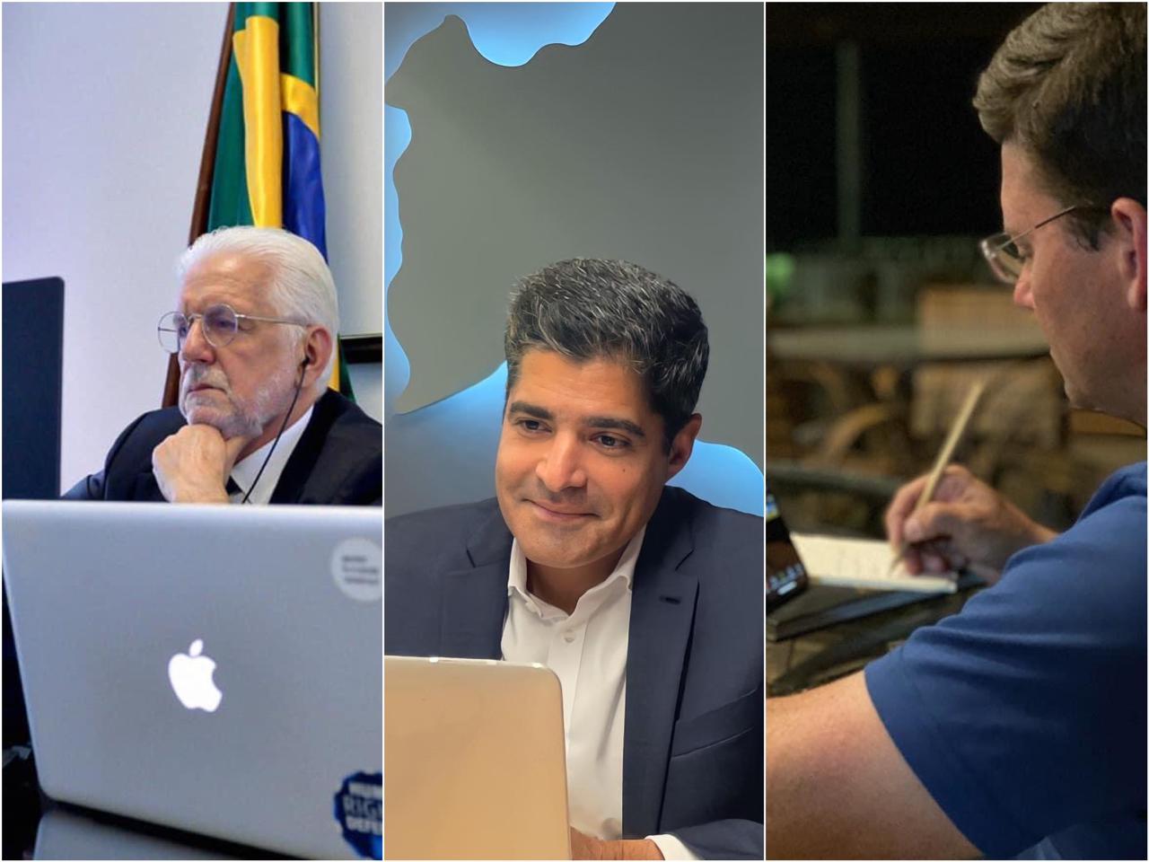 Jaques Wagner, ACM Neto e João Roma Jaques Wagner, ACM Neto e João Roma