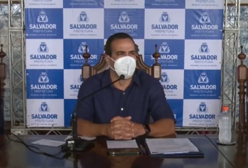 Na imagem, o prefeito de Salvador, Bruno Reis, do Democratas