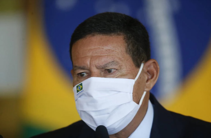 O vice-presidente Hamilton Mourão 