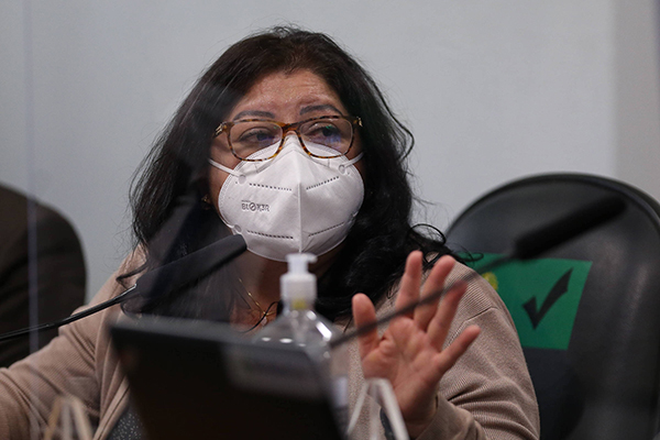 Servidora do Ministério da Saúde Regina Célia Silva Oliveira presta depoimento à CPI da Covid Servidora do Ministério da Saúde Regina Célia Silva Oliveira presta depoimento à CPI da Covid