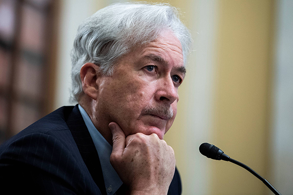 William Burns, diretor da CIA, durante audiência no Comitê de Inteligência do Senado americano, em Washington William Burns, diretor da CIA, durante audiência no Comitê de Inteligência do Senado americano, em Washington