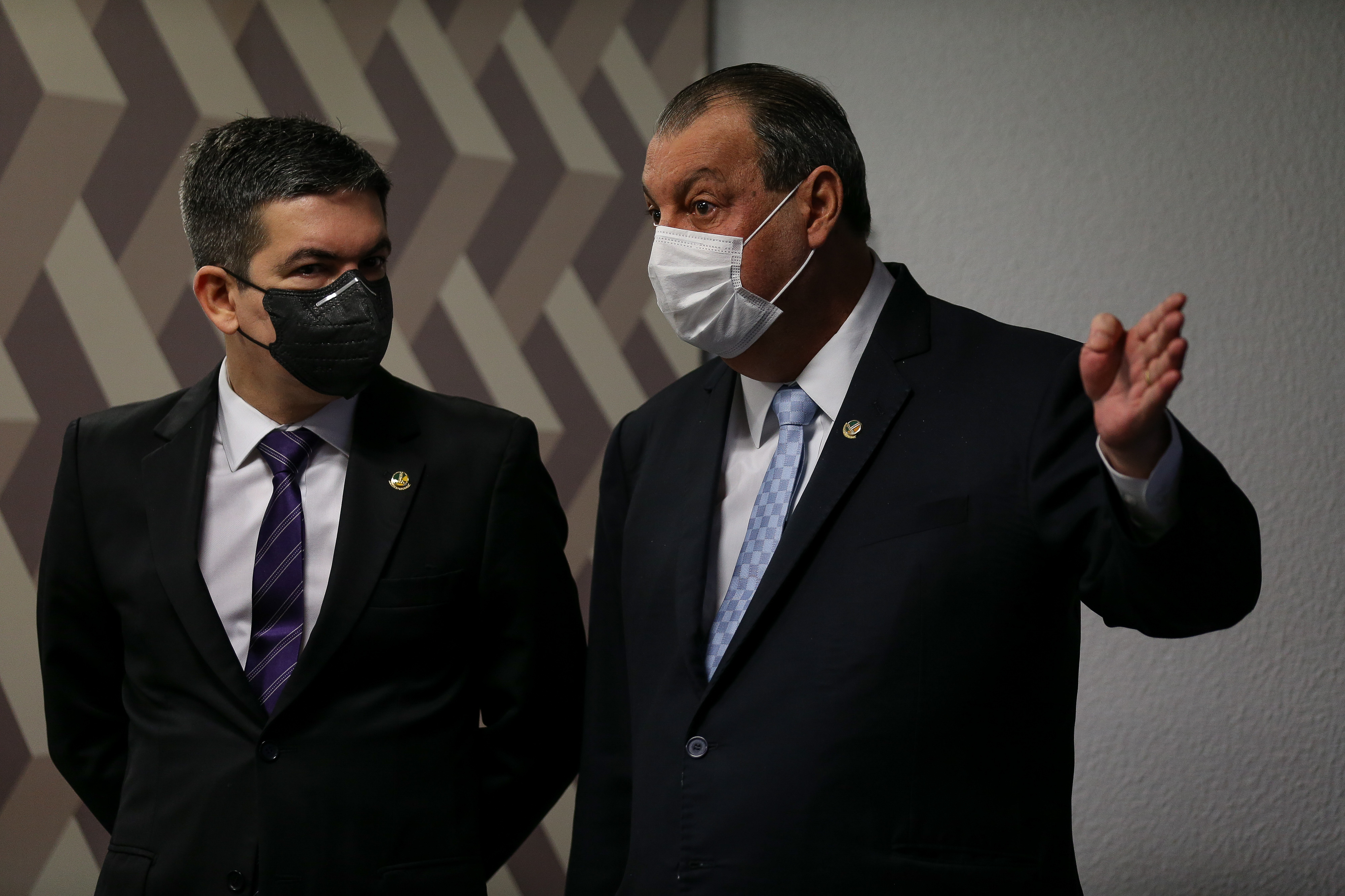 O presidente da comissão, Omar Aziz (PSD-AM)