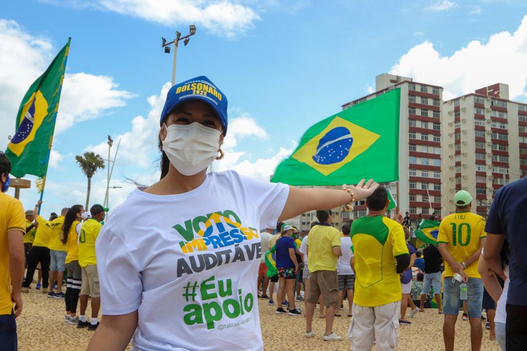 Na imagem, a deputada estadual Talita Oliveira, do PSL