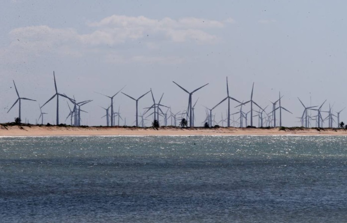 Parque eólico no litoral do Rio Grande do Norte