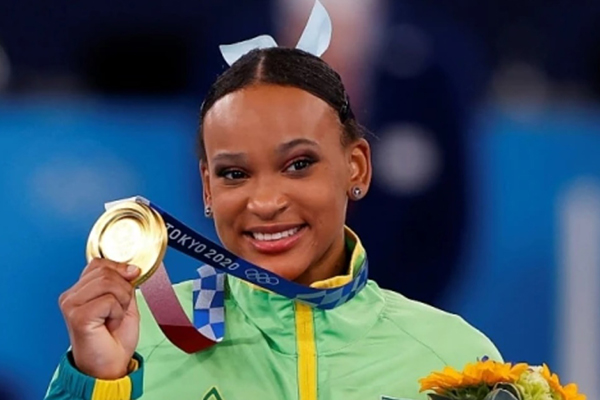 A ginasta Rebeca Andrade