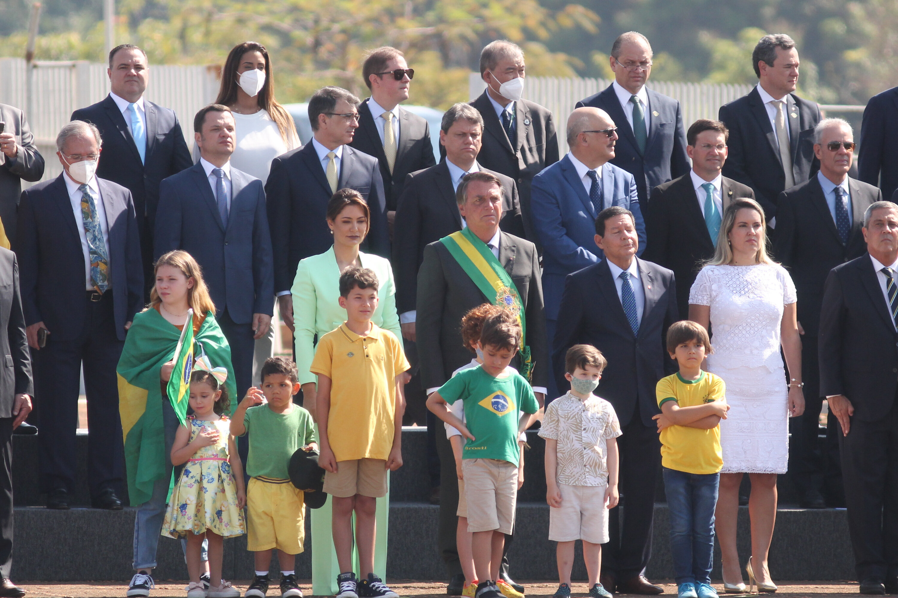 Jair Bolsonaro na cerimônia do 7 de setembro