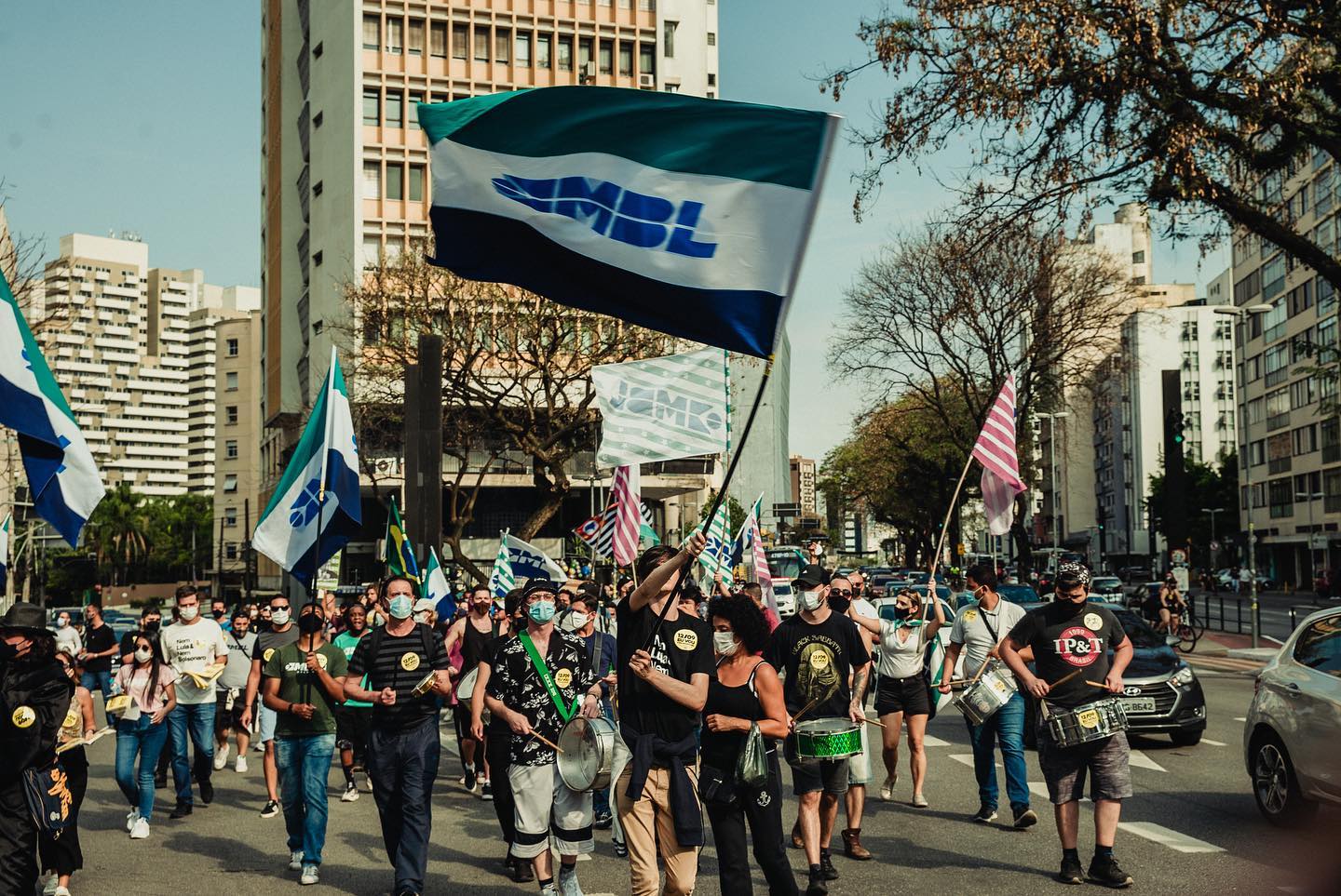 Manifestação do MBL contra o então presidente Jair Bolsoanro