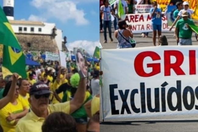 Atos da direita e da esquerda ocorrem nesta terça-feira (7), no Farol da Barra e no Campo Grande Atos da direita e da esquerda ocorrem nesta terça-feira (7), no Farol da Barra e no Campo Grande
