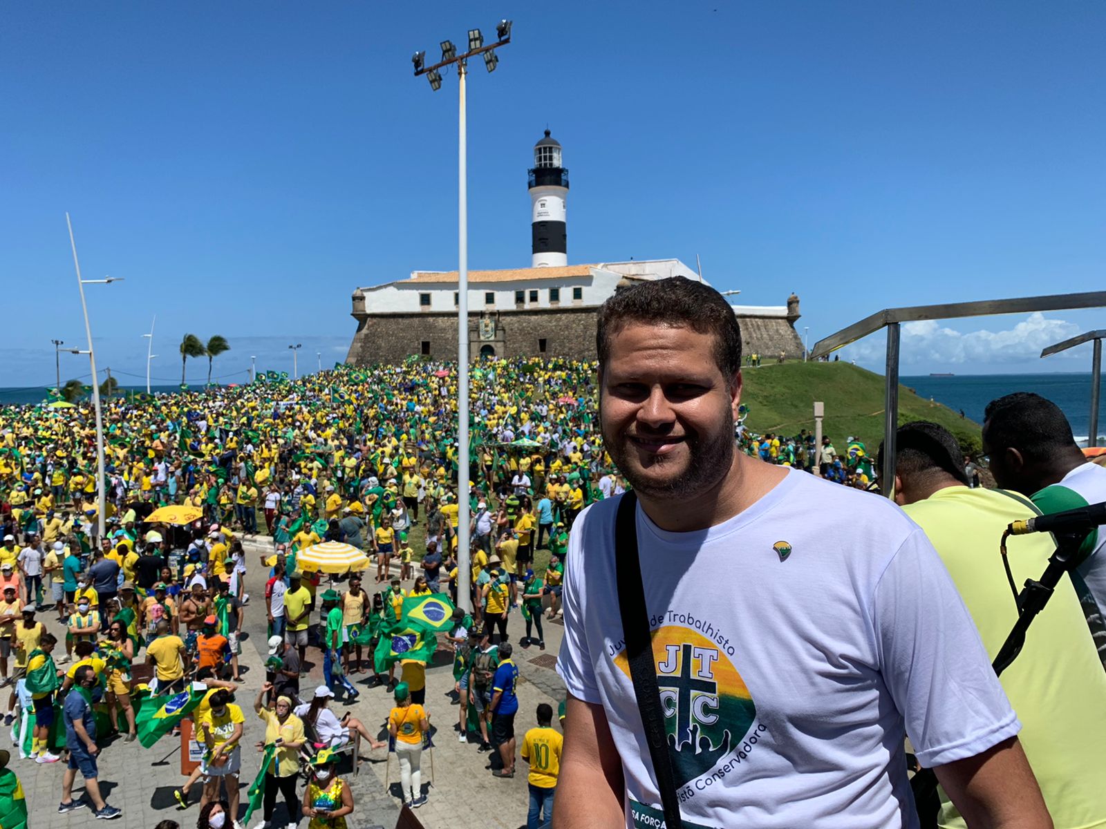 Presidente da Juventude Cristã Conservadora do PTB Bahia, Caio Dantas