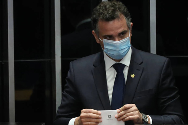 O presidente do Senado, Rodrigo Pacheco (DEM-MG)