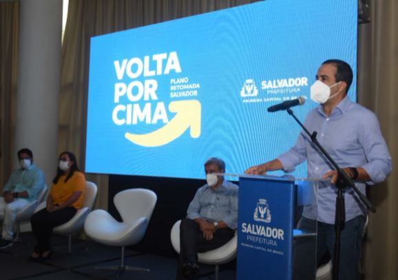 Prefeito de Salvador Bruno Reis apresenta o programa "Volta por Cima", nesta quinta-feira (28), em Salvador