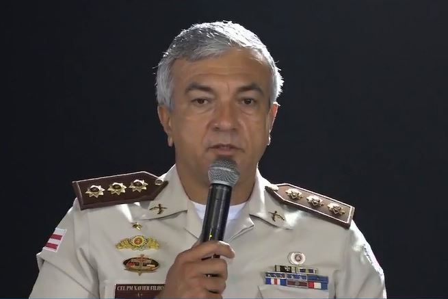 Comandante de Operações Policiais Militares, coronel Manoel Xavier